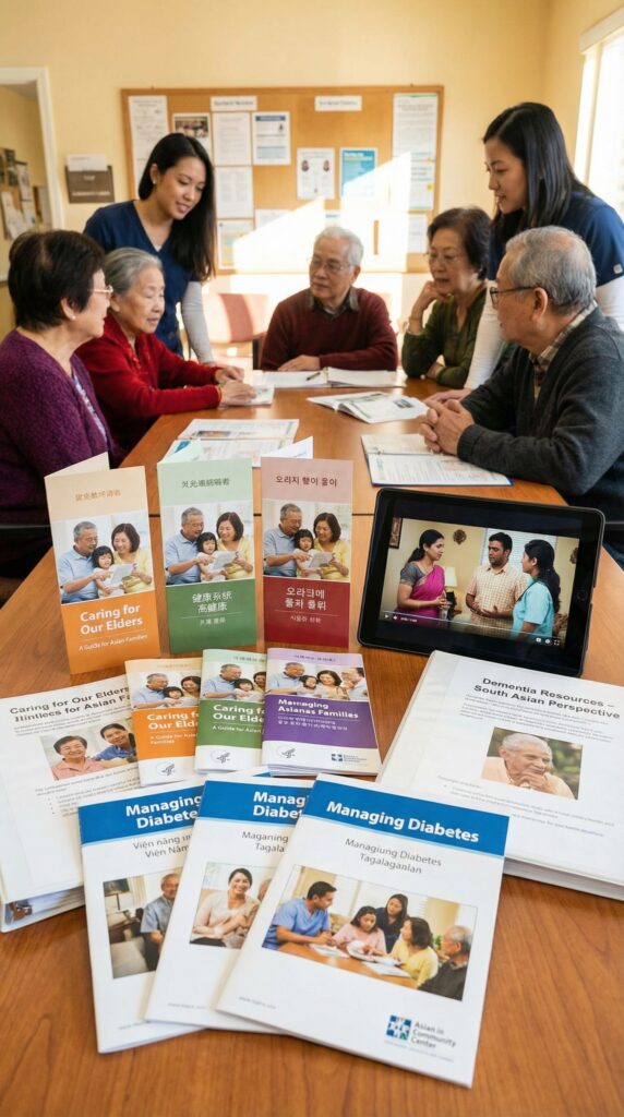 Health learning resources for caregivers
